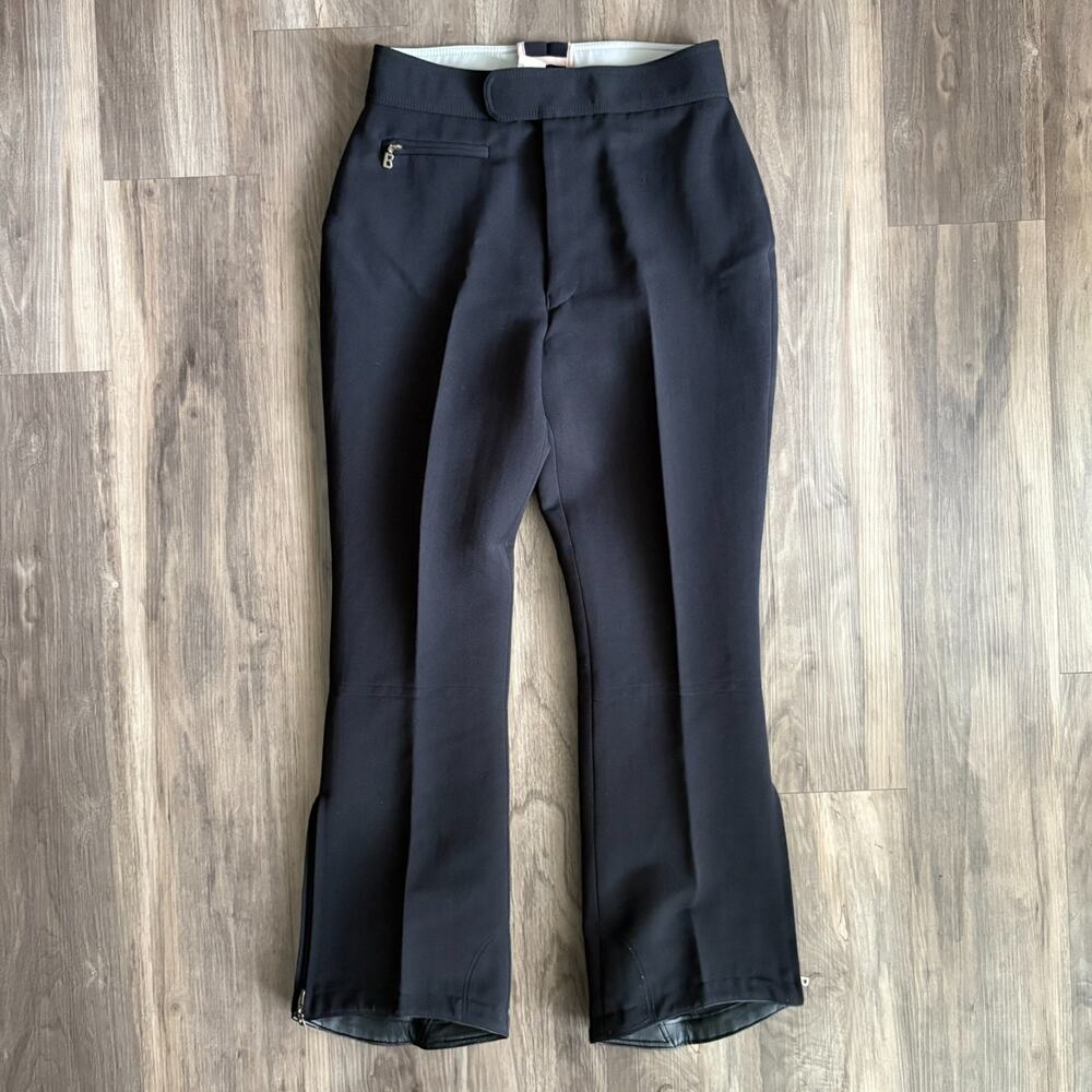 Vintage Bogner Ski Pants Women's Size 10 Short High Rise Bootcut Snow Black